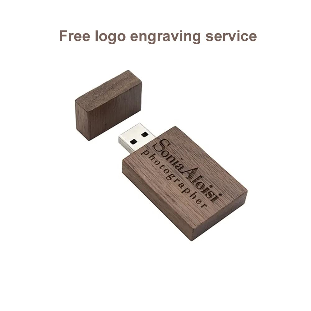 A Plus+ L'elegante collezione di 10 chiavette USB in legno personalizzate da 64GB