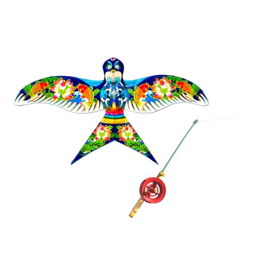 FGDTREE Aquiloni ad Ala Dinamica con Canna da Pesca per Giardino Divertente Giocattolo Volante Dinamico per Esterni Miglior Raduno Familiare Aquiloni ad Ala Dinamica con Canna da Pesca per Bambini