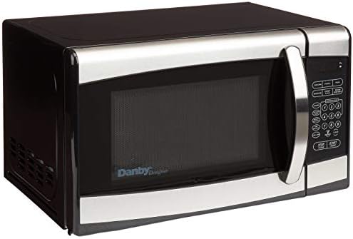 Danby Designer 0.7 cu.ft. Countertop Microwave, Black/Stainless Steel