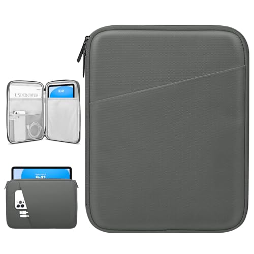 Image of Dadanism 9-11 inch Tablet Sleeve Bag Carrying Case for iPad (A16) 11th Gen 11 inch, iPad 10th Gen 10.9 inch Air 5 /4, iPad Air M4 /Pro 11 inch, iPad 9 /8 /7th, Galaxy Tab A11+ Plus 11 inch, Remarkable 2 10.3 inch, Dark Gray