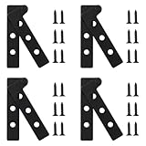INCREWAY 4Pcs Rotatable Door Hinges, 360 Degree Adjustable Pivot Hinge Stainless Steel Hidden Knife Hinges...