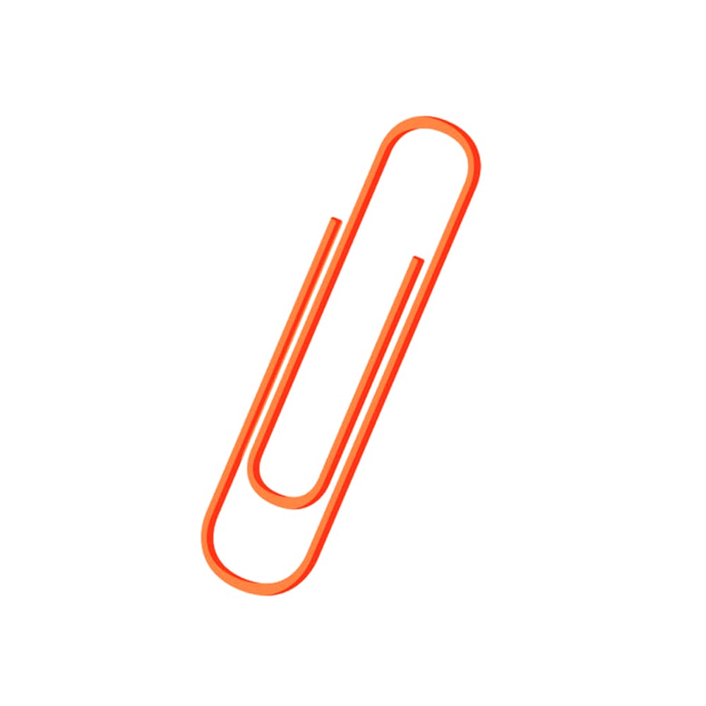 Amazon | ゼムクリップ 大 オレンジ色 100本 | クリップ・リング