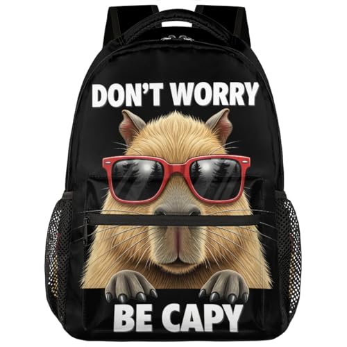 Mochila Capybara para laptop de 15.6 pulgadas unisex escolar y de viaje
