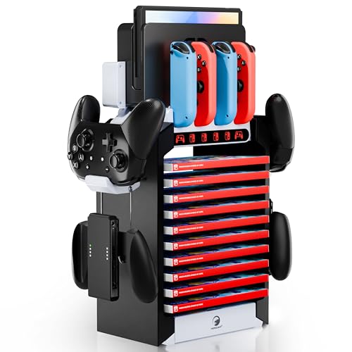 Support de rangement multifonction pour Nintendo Switch et salon épuré