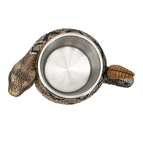 Image of SUMMIT COLLECTION Rattlesnake Coffee Mug Cup 16 fl oz Diamondback Rattler Beer Tankard