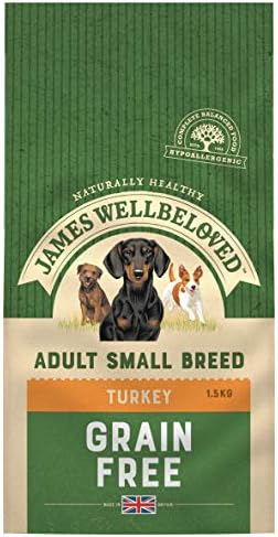 James Wellbeloved Grain Free Adult Small Breed Turkey and Veg 1.5 Kg