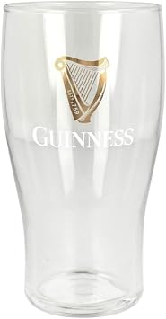 Guinness Pint Glass - 2025 Gold Sparkle Harp - Single Pint
