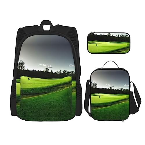 Ensemble sac à dos d'école pour éviter le mal de dos avec kit repas et trousse assortie