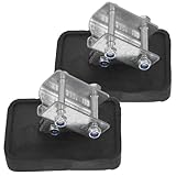 GAROZATION Accesorios para Escaleras 2 Cubiertas Engrosadas de Goma para Pies de Escalera Telescópica y Uso en Interiores Función Antideslizante