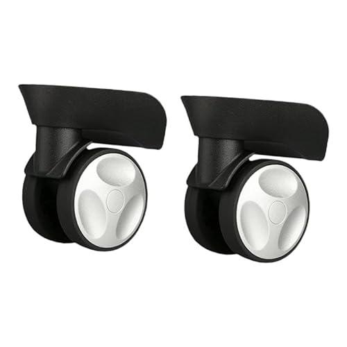 BWOFJGWH 2個 荷物交換用ホイール 修理 静音 多機能 軽量 耐摩耗性 再利用可能 スーツケース交換用ホイール, 黒