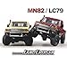 HLSFWDRIVE RC Truck 1/12 RC Rock Crawler 4x4 Toyota Land Cruiser Remote Control Pickup Off Road RTR 2.4GHz All Terrain with 280 Brushed Motor Proportional Throttle Steering for Adult MN-82