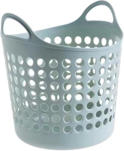 GEBYUI ゴム製浴室用汚れ衣類収納かご|厚手柔らかい素材 防水防汚 浴室・洗面所専用 汚れた洗濯物整理 軽量持ち運び易い 耐湿耐用 収納容量 15L 洗濯かご?