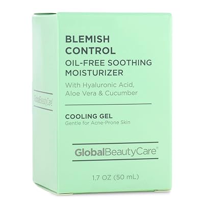 Global Beauty Care Blemish Control Skincare 4-Piece Kit- Facial Cleanser (2.5oz), Scrub (2.5oz), Spot Treatment (0.5oz) & Facial Moisturizer (1.7oz) Retinol, Vitamin C, Hyaluronic & Glycolic Acid