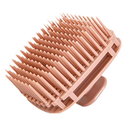 ALWIDA Masajeador de cabello para el cuero cabelludo, limpiador de cabello con cerdas suaves, cepillo para el cuidado del cuero cabelludo, masajeador de cabeza cuadrada para hombres, mujeres y niños