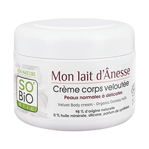 So'Bio étic - Crème veloutée nourrissante corps - Peau normale|Peau sèche - Certifié Cosmebio - Pot de 200 ml