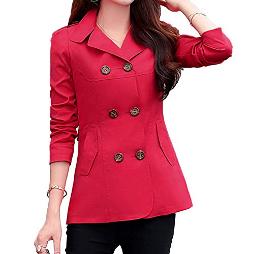 Blazer veste de travail rouge XS pour femme à manches longues