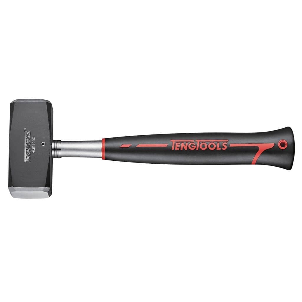 Teng Tools 3.5 Pound Mallet/Club/Lump/Sledge Hammer With Shock Reduction Grip - HMS1250, Silver