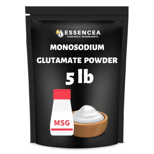 Essencea Monosodium Glutamate Powder 5LB Pure Bulk Ingredients | Premium Quality | MSG Seasoning | Enhances Flavor [Packaging May Vary]â€¦