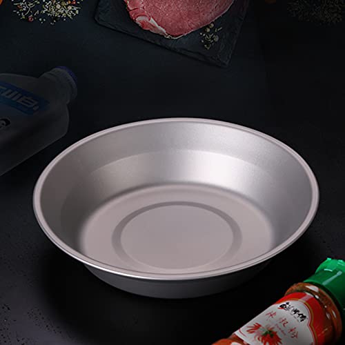 Atiap Titanium Bowl Pan Plate Dish 500Ml With Carry Bag Outdoor Camping Lightweight Tableware #TOP6