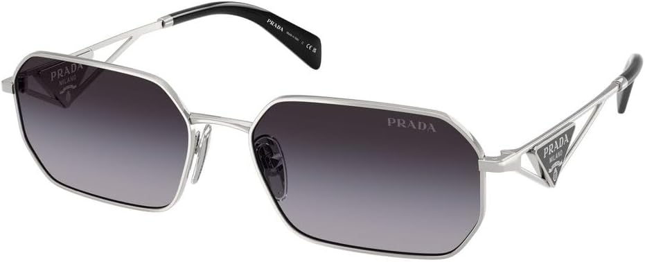 Prada Grey Gradient Geometric Ladies Sunglasses PR A51S 1BC90A 58