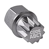 SW-Stahl 02382L-14 Felgenschloss Adapter ABC1 I geeignet für VW I Felgenschlösser lösen I Radsicherung Felgenschloss Demontage Werkzeug I Felgenschloss Ausdreher I Felgensicherung Schlüssel