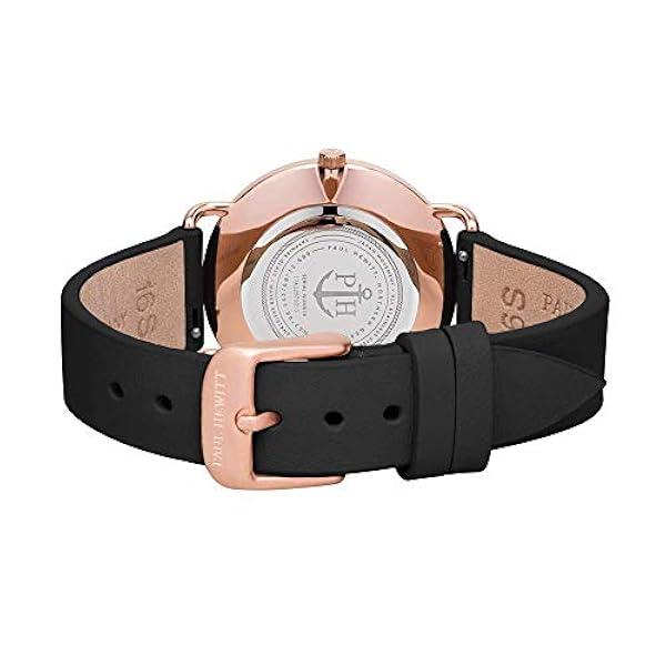 PAUL HEWITT Miss Ocean Pearl - Reloj de pulsera para mujer (oro rosa) con correa de piel y correa de acero inoxidable, esfera de nácar.