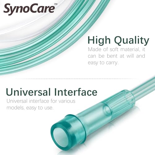Image of Nasal Cannula For Oxygen with Soft Touch, Universal Connector for Adults (Pack Of 2, 7 Feet)