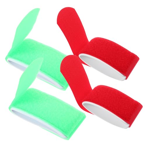 BCOATH 4pcs Snowboard Fastening Bands Skis Fixing Straps for Snowboard Carrying Nylon Easy to Use Sled Fixator Kit
