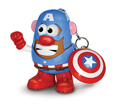 Marvel Captain America Logo PVC Key Holder Key Ring