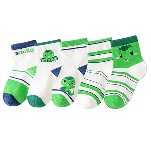 Toddler Baby Sock 5PC Mid Tube Socks Antiskid Floor Socks Spring Summer Boys Girls Unisex Zodiac Cute Fashion Socks