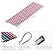 KHGUZ 20PCS Car Air Conditioner Decoration Strip, Waterproof Vehicle Air Vent Outlet Decorative Protection Trim, Bendable Auto Interior Decor Accessories, Universal for SUV, Truck, RV (Pink)
