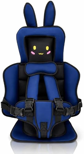 Bunny Baby Seat Cushion Support | Ages 6-12 Months, 2 Harness Covers, Breathable Knitted Fabric, 40 x 4 x 78 cm, Head & Body Support