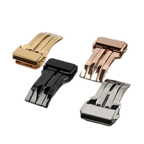 Cierre Desplegable Anticaídas de 20mm y 22mm para Correas de Reloj de Acero Premium