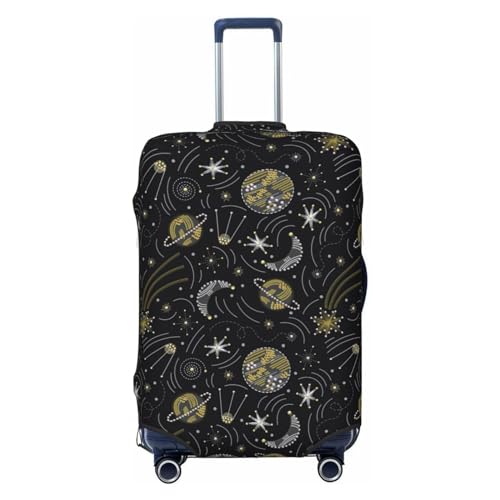 Planet Luggage Cover Washable Elasticated Luggage Covers for Suitcase TSA Approved Stylish Scratch Resistant Luggage Case Protector