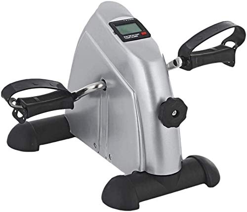 Bicicleta estática eléctrica motorizada con pedales, ejercitador de pies, mini bicicleta estática con pantalla LCD, fortalece los músculos para personas con discapacidad y personas que han sufrido u
