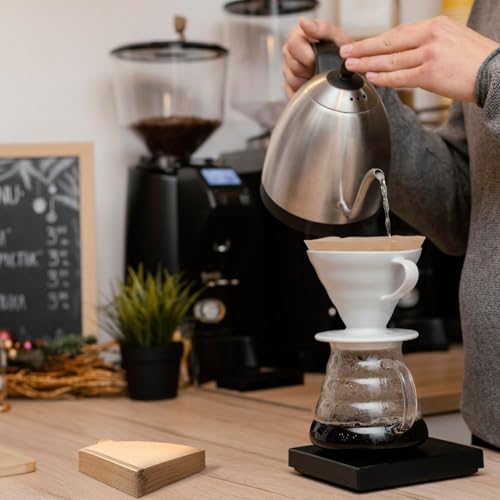 Miniatura 6 de 200 Papeles De Filtro De Café Tamaño 1, Filtros De Papel De Café, Compatibles Con Papel De Filtro De Cono Sin Blanquear Tamaño 01 Para Verter Sobre Cafeteras De Goteo 1-2 Tazas
