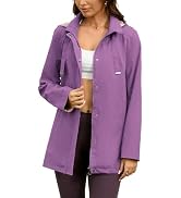 MODERN BUBBLE Womens Long Hooded Rain Jacket Waterproof Outdoor Hiking Raincoat Windbreaker Light...