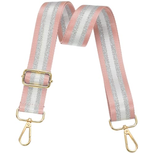 Image of PATIKIL Purse Strap, Wide Shoulder Strap Adjustable Crossbody Bag Straps Universal Replacement Shoulder Bag Belt for Women's Handbags Canvas Guitar Bag Backpack, Dark Pink