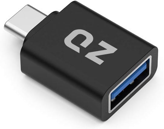 QZ USB Type C OTG Adapter, Type C to USB Connector, USB to Type C Adapter OTG [Thunderbolt-3 Compatible]