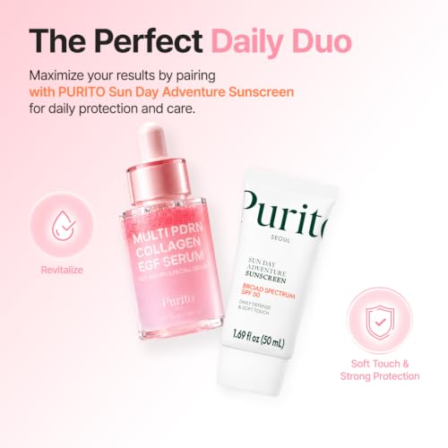 Image of PURITO PDRN Collagen EGF Serum for Sensitive Skin, 1.01 fl.oz