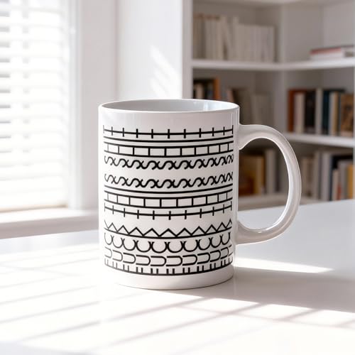 Funny Mugs with Hidden Message Mug Rude Mugs for Adults Humorous Novelty Ceramic Cup for Coffee & Tea Lovers Office Workers Friends Unique Gift Idea 350ml (White)