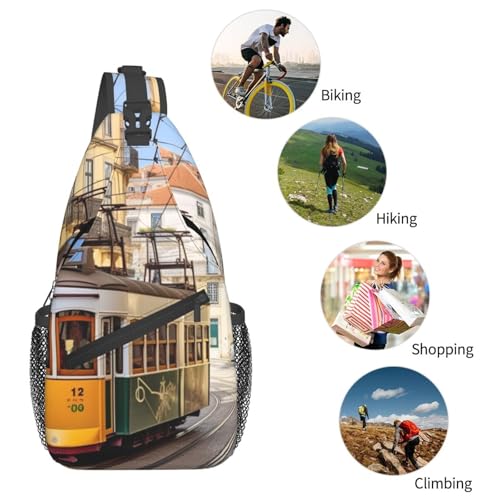 Bolso bandolera tipo sling para hombre y mujer miniatura 6