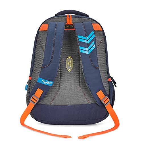 Skybags Riddle 2 Blue 45 Cms Casual Backpack, BLUE, One Size, Asian