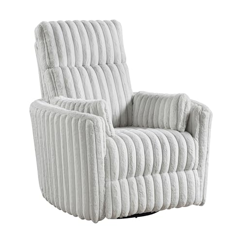 Lexicon-Modern-Swivel-Glider-Recliner-Chair-Nursery-Glider-Corduroy-Fabric-Upholstery-Recliner-with-High-Back-Manual-Recliner-Sofa-Chair-for-Living-RoomOfficeApartment-Gray Lexicon Modern Swivel Glider Recliner Chair Nursery Glider Corduroy Fabric Upholstery Recliner with High Back Manual Recliner Sofa Chair for Living RoomOfficeApartment Gray