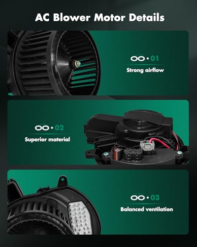 Image of SCITOO HVAC Heater Blower Motor Fit For Chevrolet,For GMC Models - For Sierra 1500 Limited,For Silverado 2500 HD Replacement For # 700357 Blower Fan