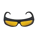 LASER TREE Laser Safety Goggles, 190nm-490nm OD Professional Laser Eye Protective Glasses for 405nm, 445nm, 450nm, 473nm Wavelength UV light/Blue & Violet Laser Protection