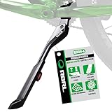 [SEMELLE ANTI-DÉRAPANTE LARGE ET SÉCURISÉE] La semelle anti-dérapante de ces béquilles vélo avec large plaque de base en nylon renforcé noir assure une adhérence maximale pour votre vélo sur toute surface même boueuse ou humide