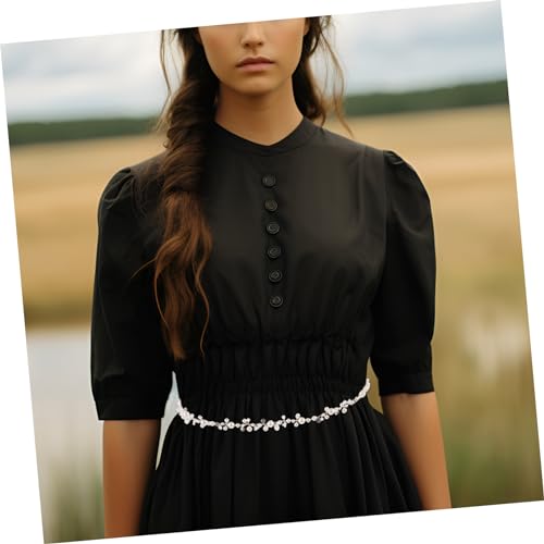 Wedding Pearl Belt for Bride Dress Elegant Rhinestone Ribbon Accessory Versatile Sash for Weddings Formal Events and More Stylish Bridal Belt for Dresses and Outfits3