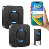 PHYSEN Wireless Doorbell with 2 Receivers