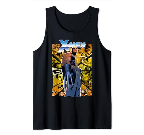 Camiseta de tirantes Lobezno Marvel de paneles de retratos X-Men de algodon para verano